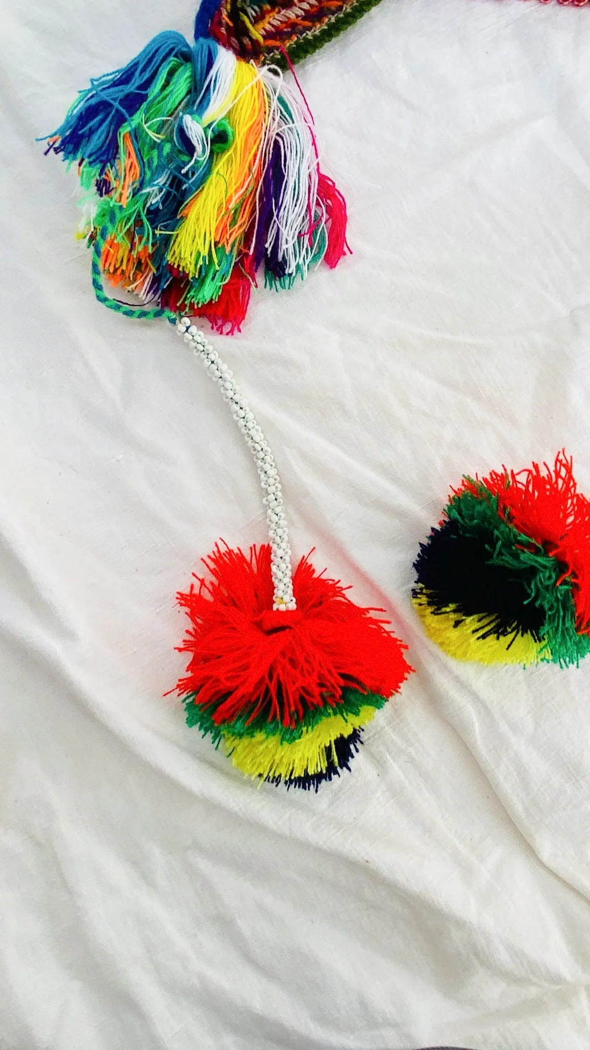 Beaded Shaman Ch'ullo Hat. Peru. Winter Hat. Chullo. 0210