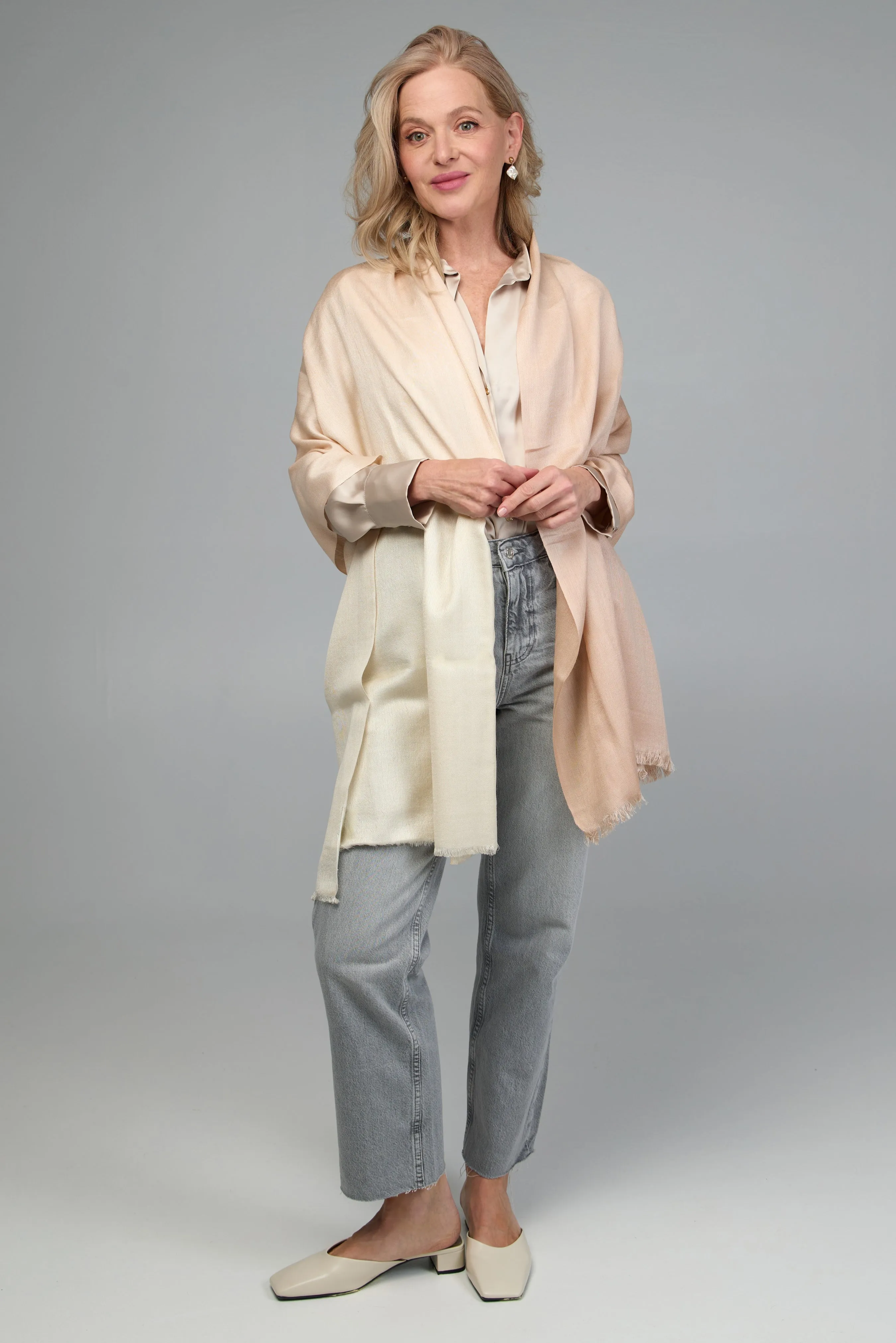 Cashmere Silk Scarf Ombre