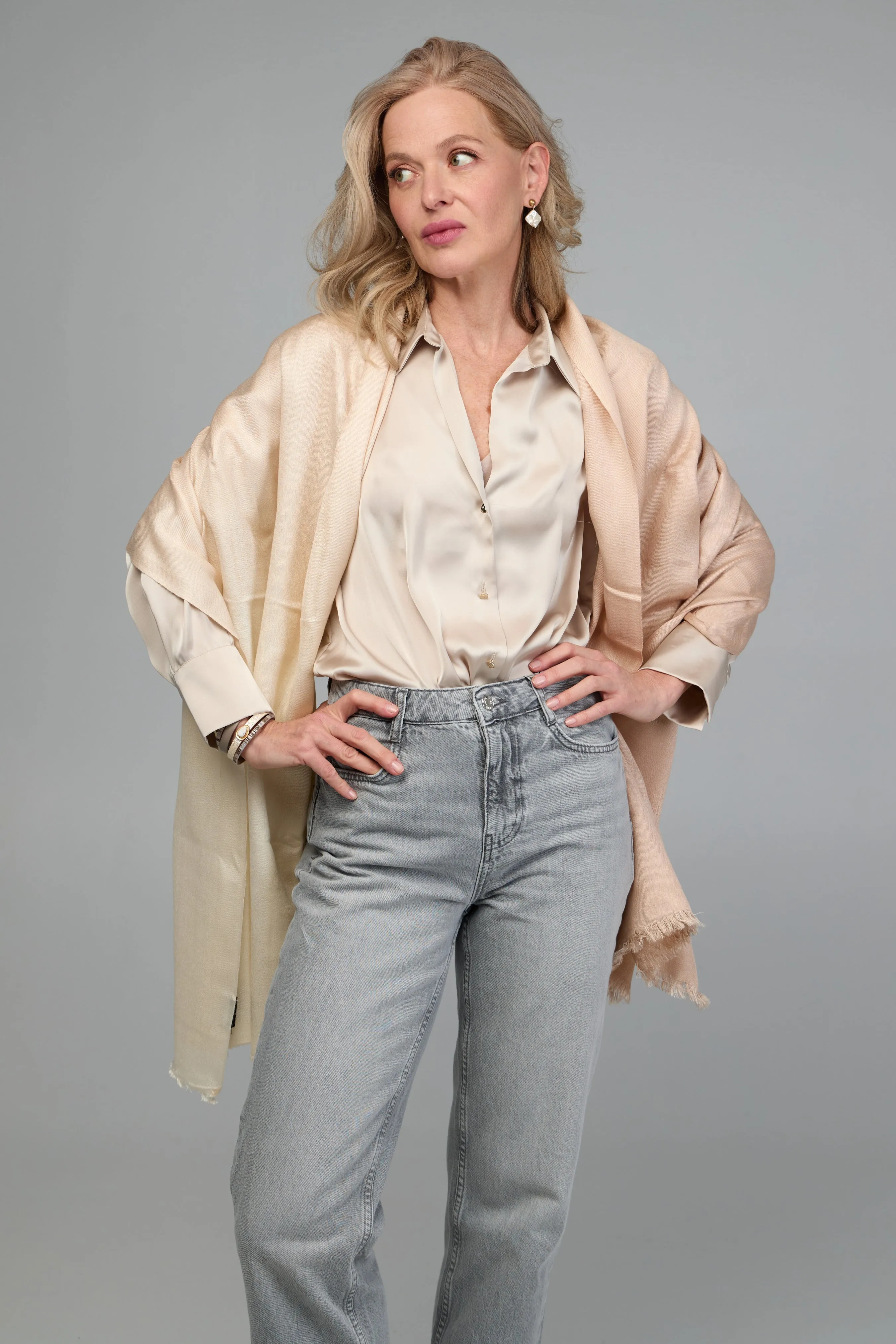 Cashmere Silk Scarf Ombre