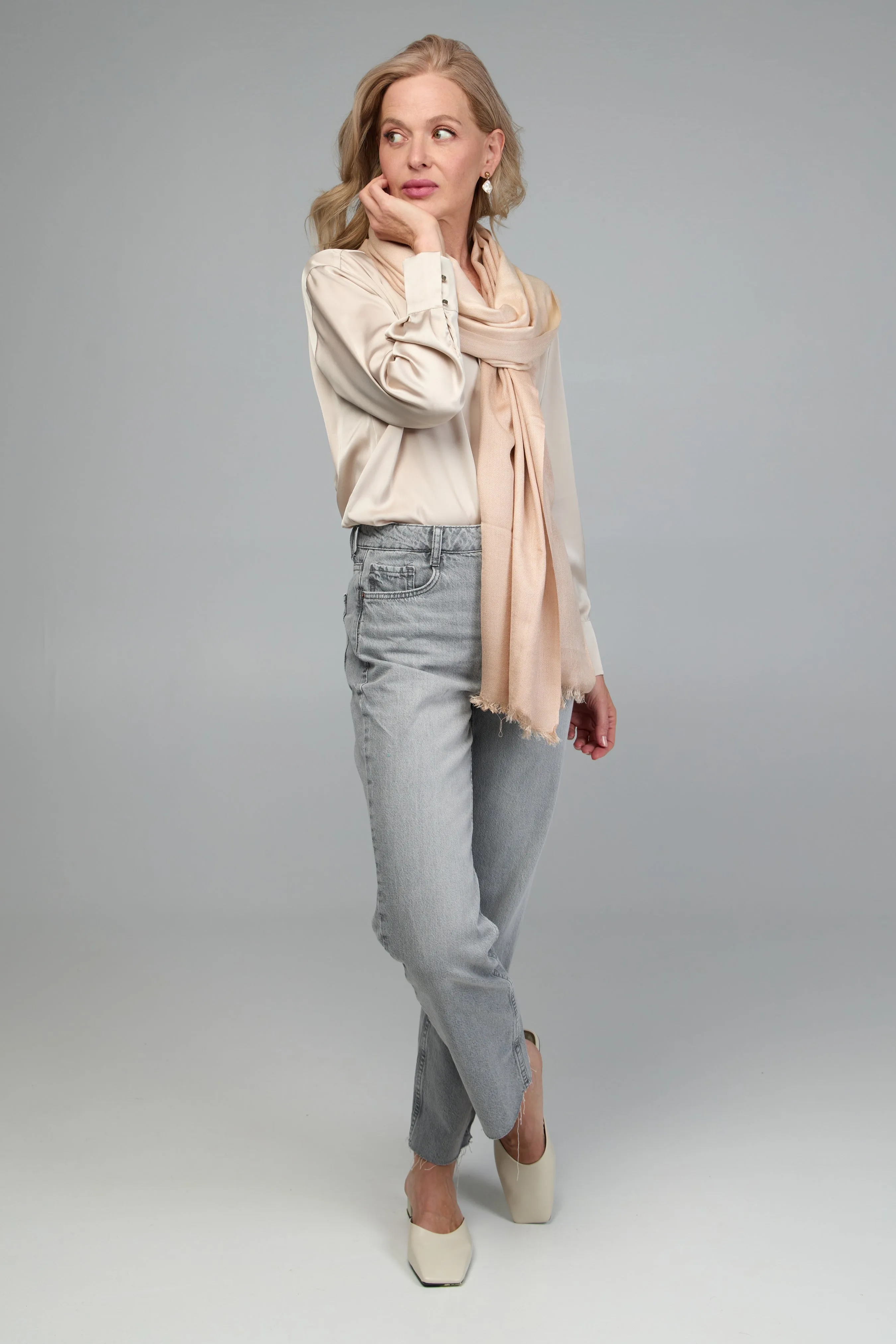 Cashmere Silk Scarf Ombre