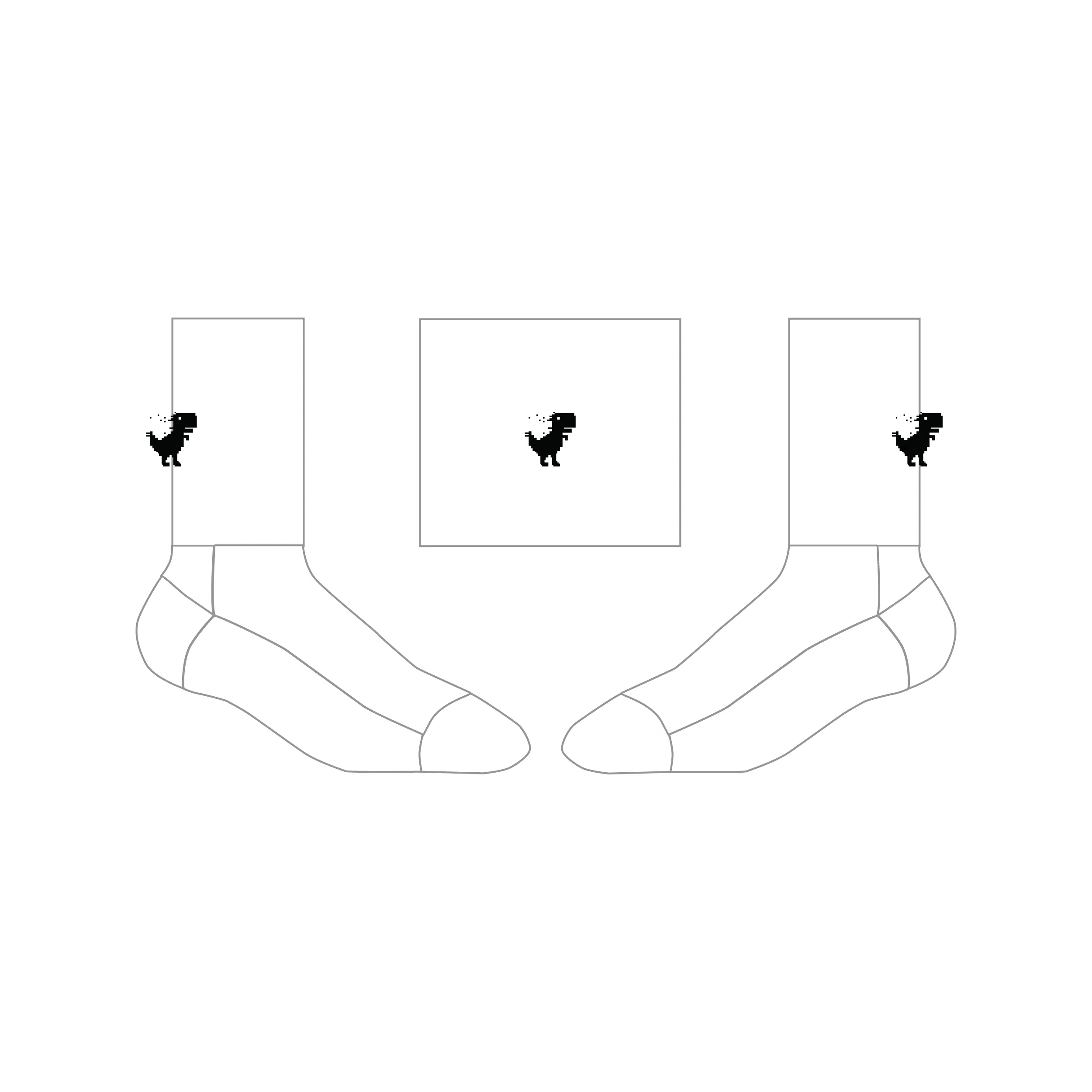 Custom White Core Sock - Google