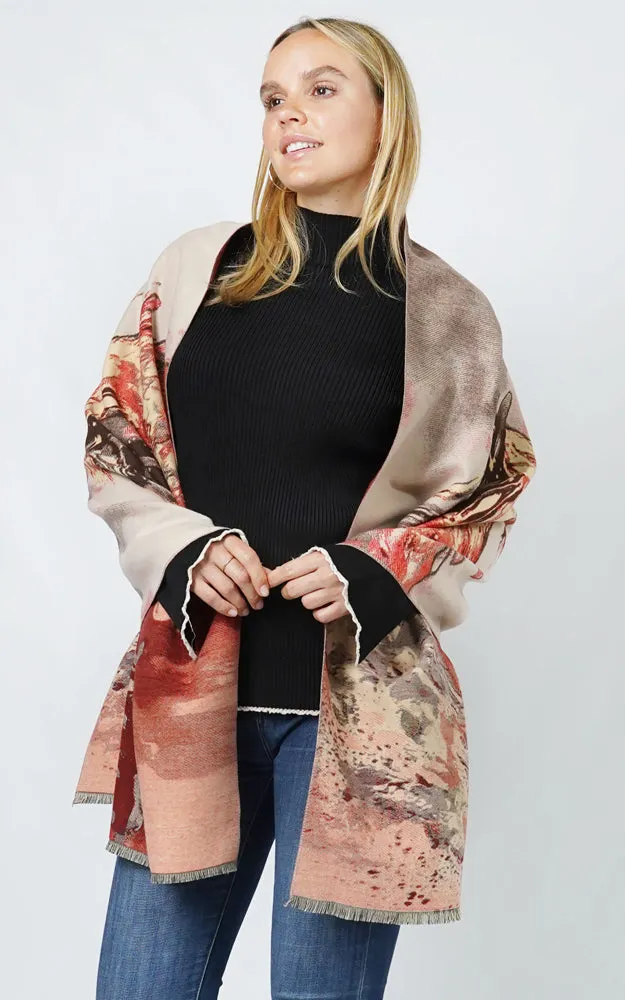 EPS11121 HORSE PATTERN PASHMINA SCARF