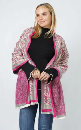 EPS11122 PAISLEY PATTERN PASHMINA SCARF