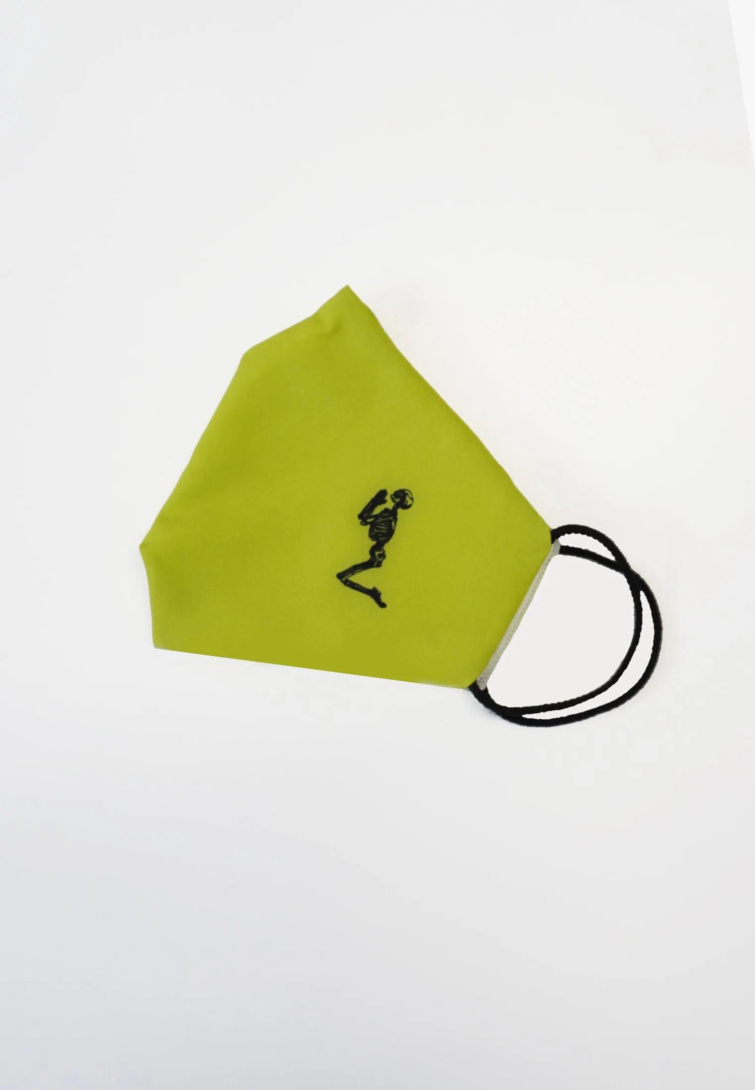 FACE MASK LIME PRAYING SKELETON