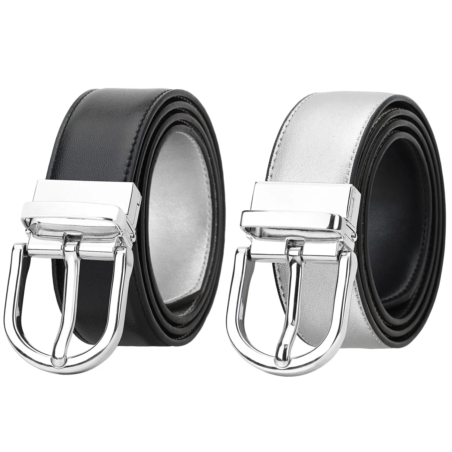 Falari Women Reversible Genuine Leather Belt