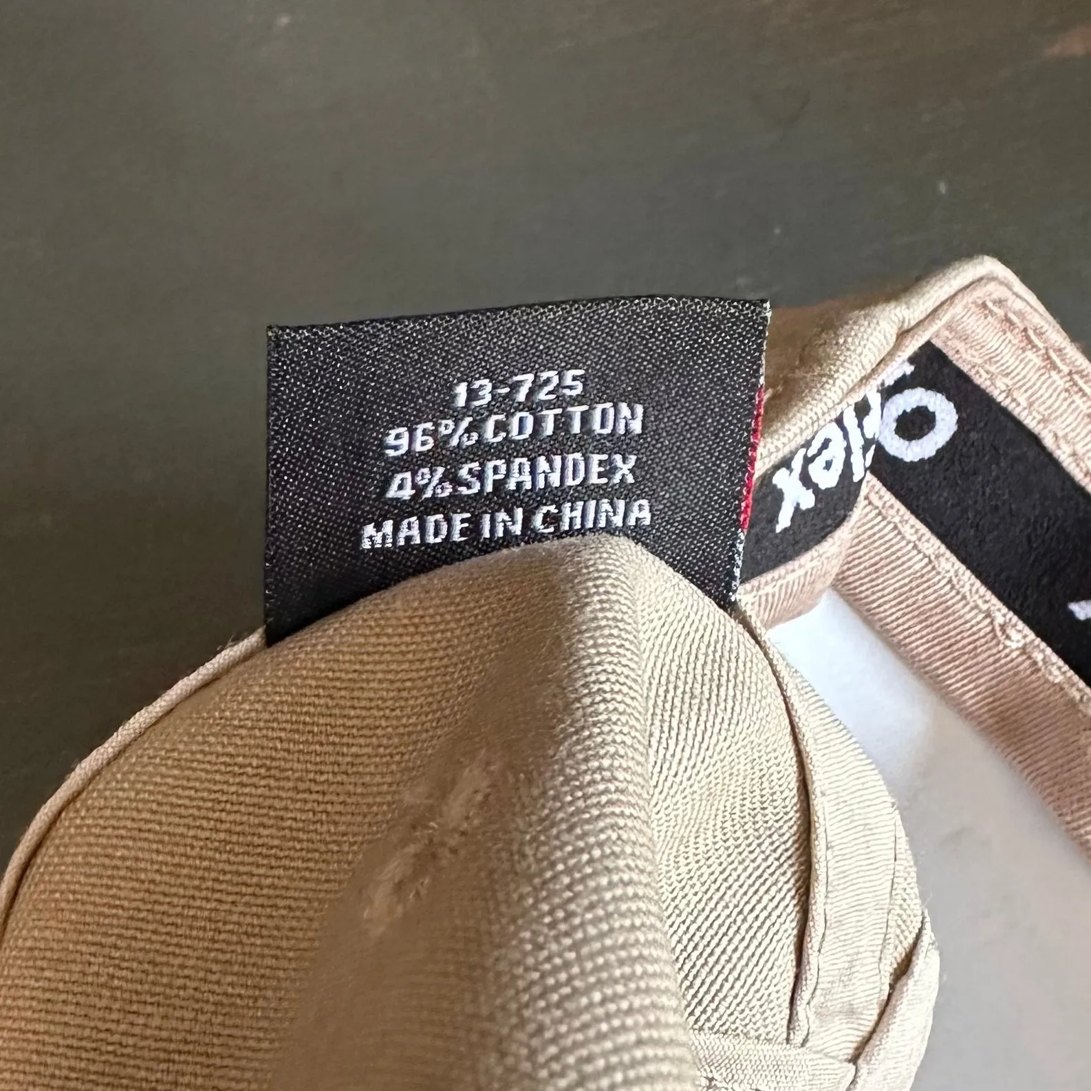 Hermosa Beach THE NEW STYLE :: "FLEX" 6 Panel Mid Profile Flat Visor Baseball Cap - Khaki