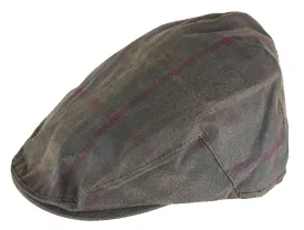 HW49 - Tartan Wax Flat Cap - HONEY