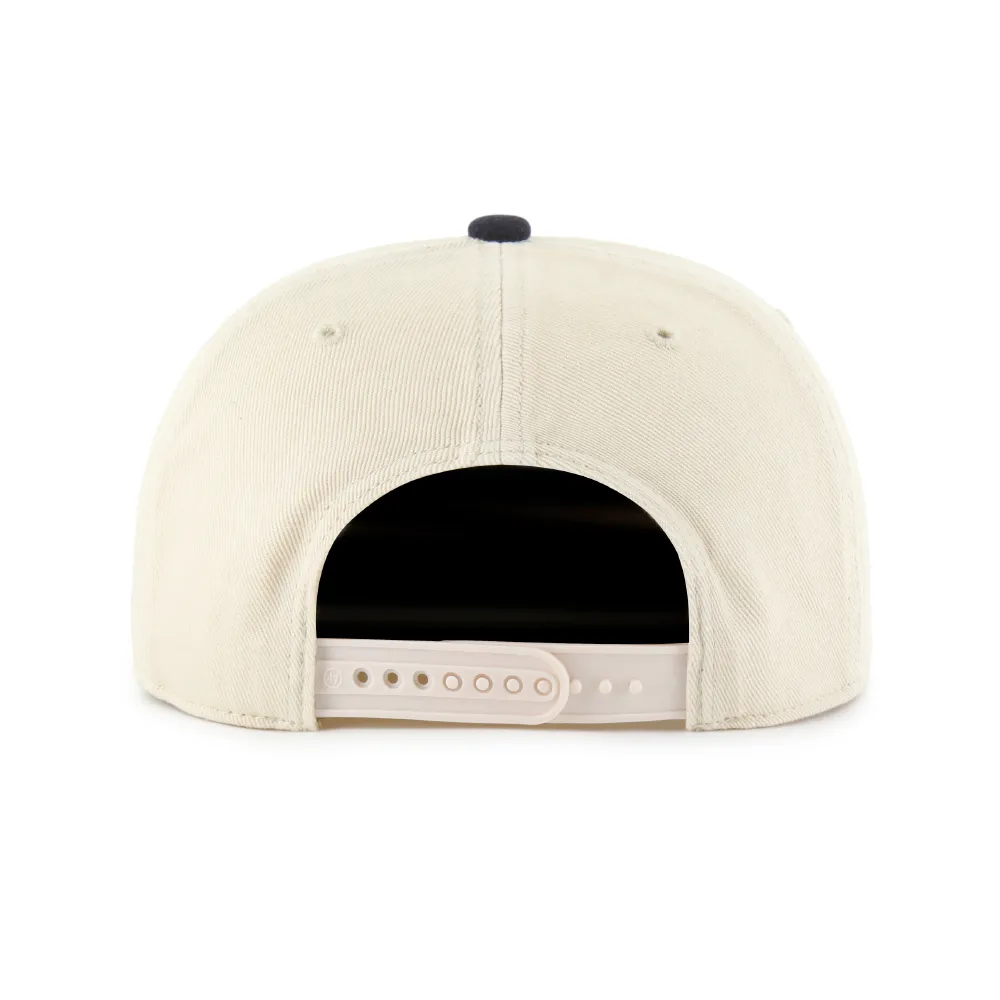 Indianapolis Indians '47 Adult Sand/Navy 50's Fieldstone Adjustable Captain Snapback Cap