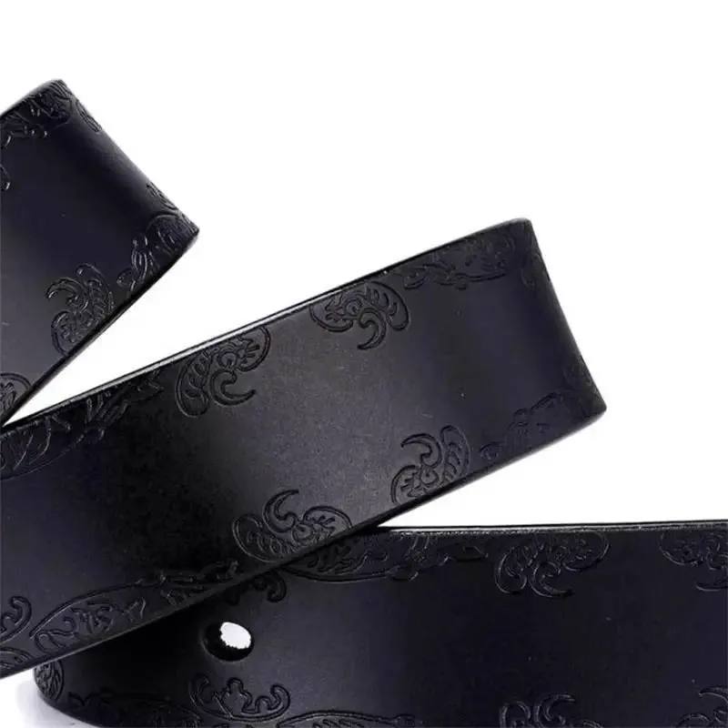 Luxury Genuine Leather Punk Belt - Designer High Quality Casual Women's Jeans Belt