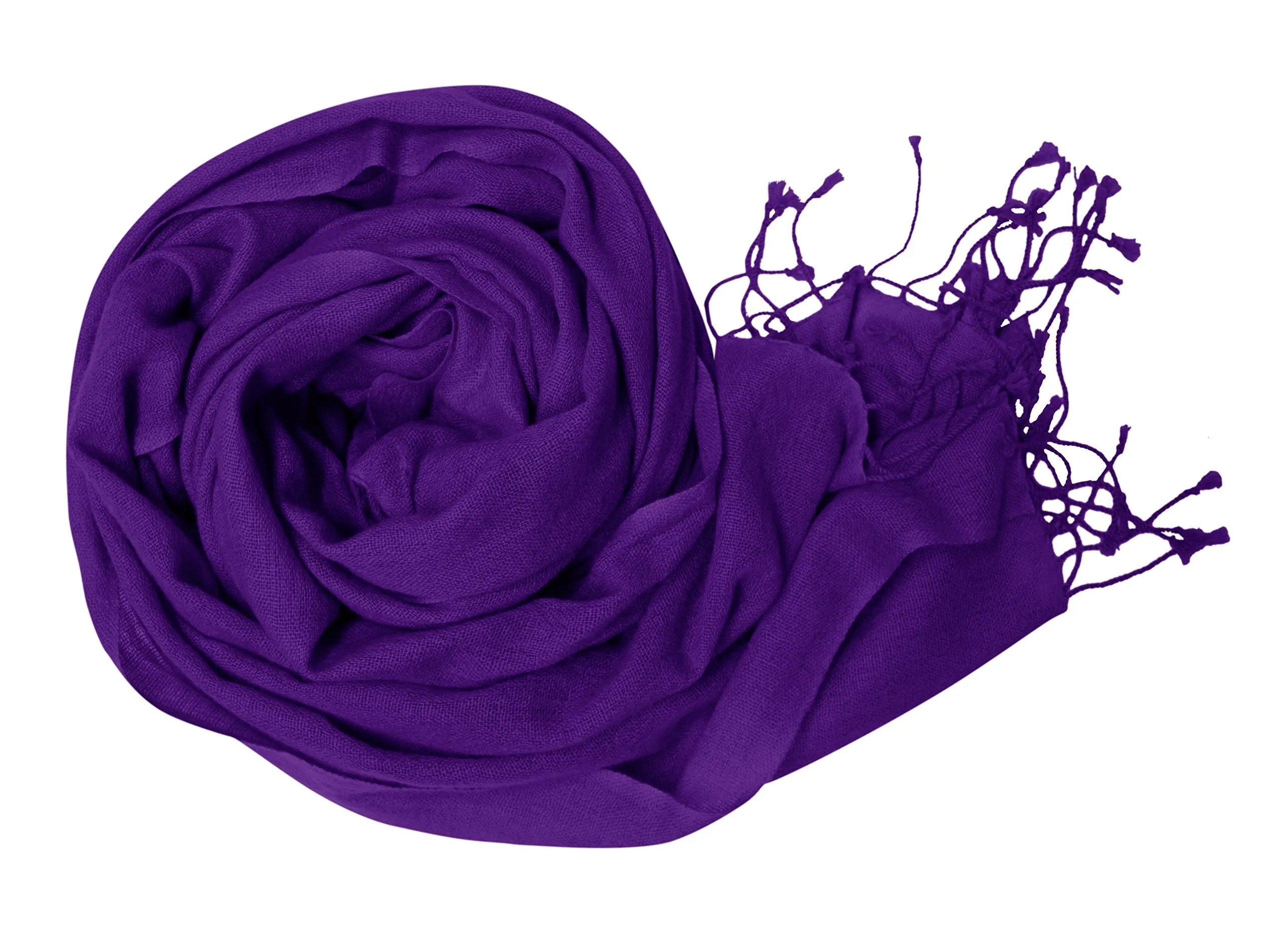 Purple Light and Soft Touch Pure Pashmina Wool Shawls Wraps Scarves