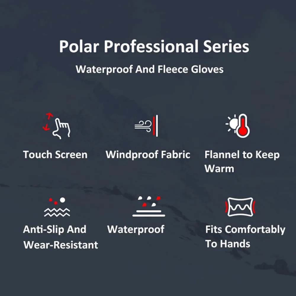 Touchscreen Warm Gloves – Waterproof & Windproof Winter Gloves for Cycling, Driving, Motorcycle, and Outdoor Activities